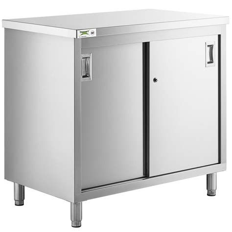 stainless steel cabinets on wheels kitchen|stainless steel enclosed base table.